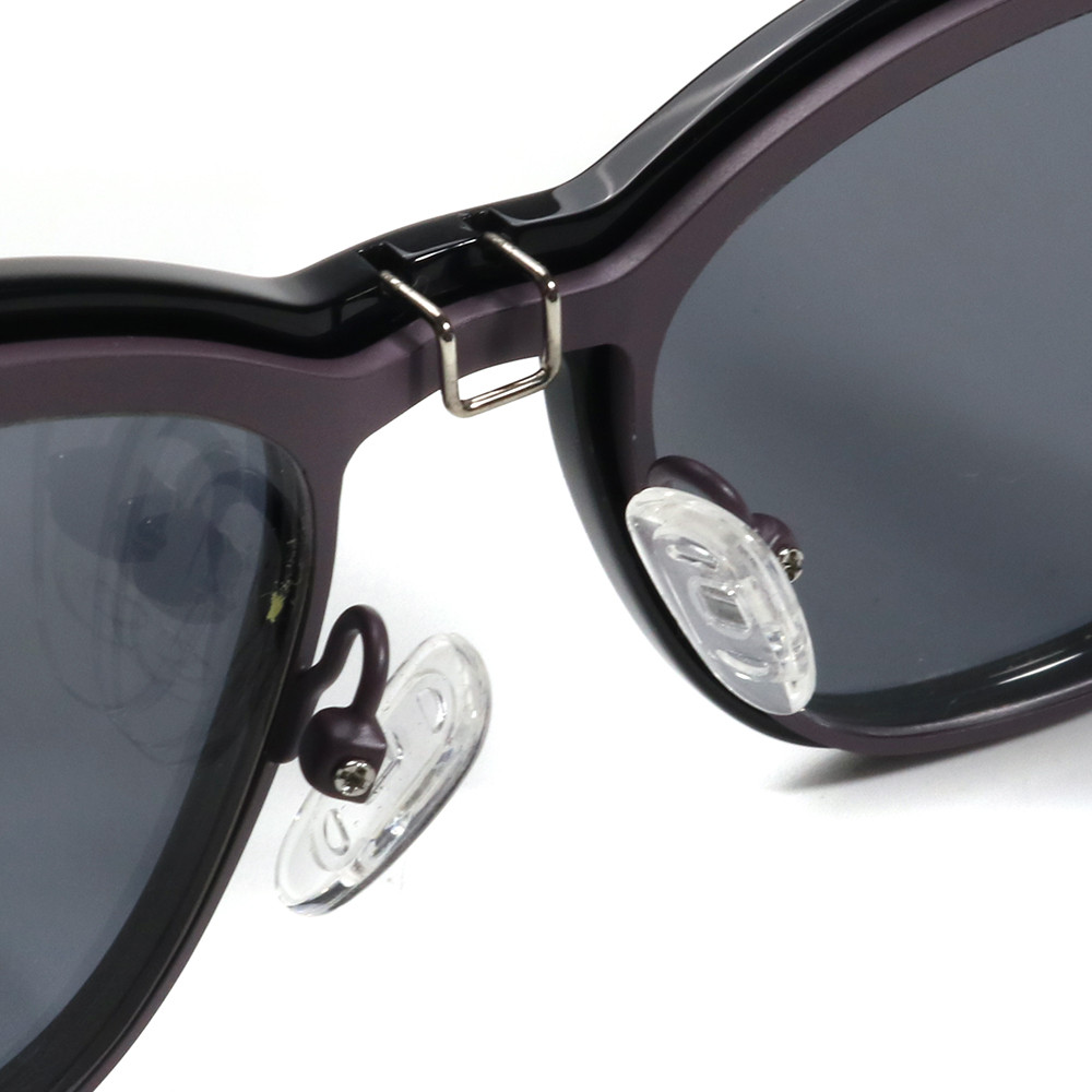 OM211048 metal square optical frame front detail