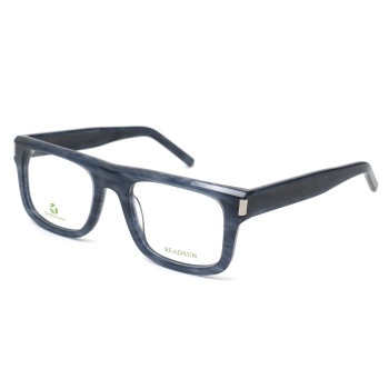 Wholesale Custom Fashion Masculine Bold Pattern Design Wire Core Biodegradable men Acetate Optical Frames