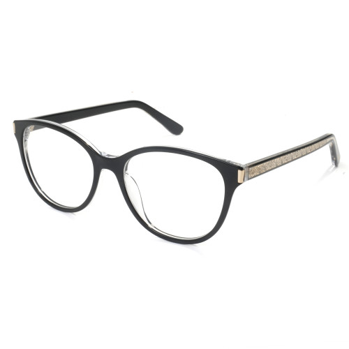 Wholesale Vintage Style Round Multilayer Acetate Pattern Design unisex Acetate Optical Frames