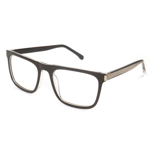 Wholesale Custom Masculine Rectangle Multilayer Pattern Wire Core men Acetate Optical Frames