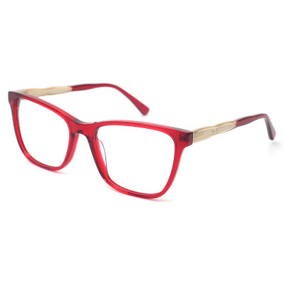 Popular Supplier Unisex Transparent Lamination Pattern Design women Acetate Optical Frames