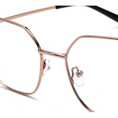 German Eyewear Metal Round Frame Blue Light Filter Computer Optical Eyeglasses Custom Logo 23C126M