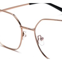 German Eyewear Metal Round Frame Blue Light Filter Computer Optical Eyeglasses Custom Logo 23C126M