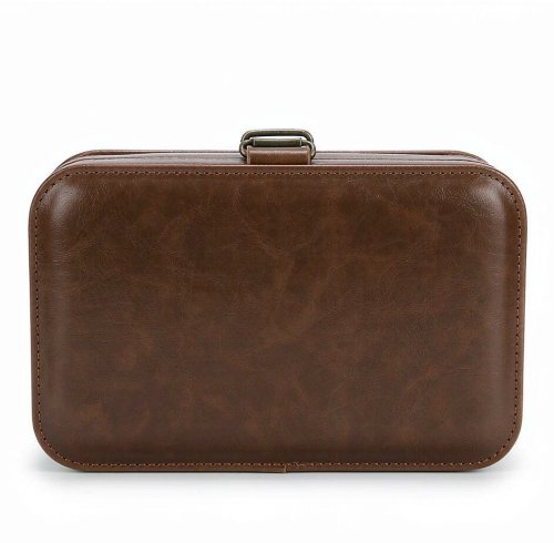 Hardshell Eyeglasses Case Lightweight Portable Classical PU Leather Women Men