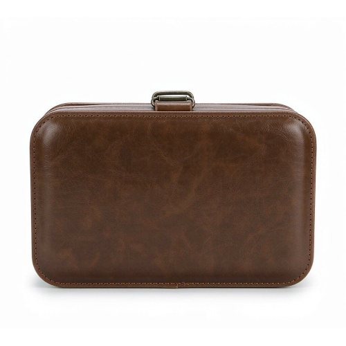 Hardshell Eyeglasses Case Lightweight Portable Classical PU Leather Women Men