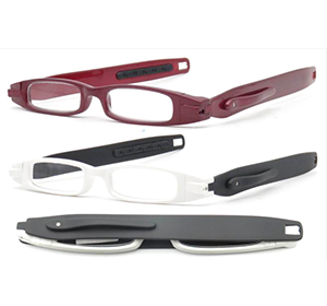 360 Degree compact portable vision slim TR90 stock Wholesale ce Reading Glasses Women