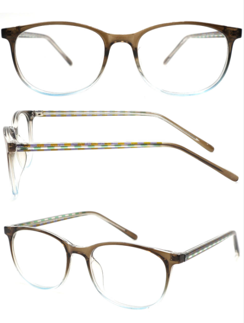 Wholesale 2021 New Model Pattern Printing Adult CP Optical Frame with Metal Spring Hinge