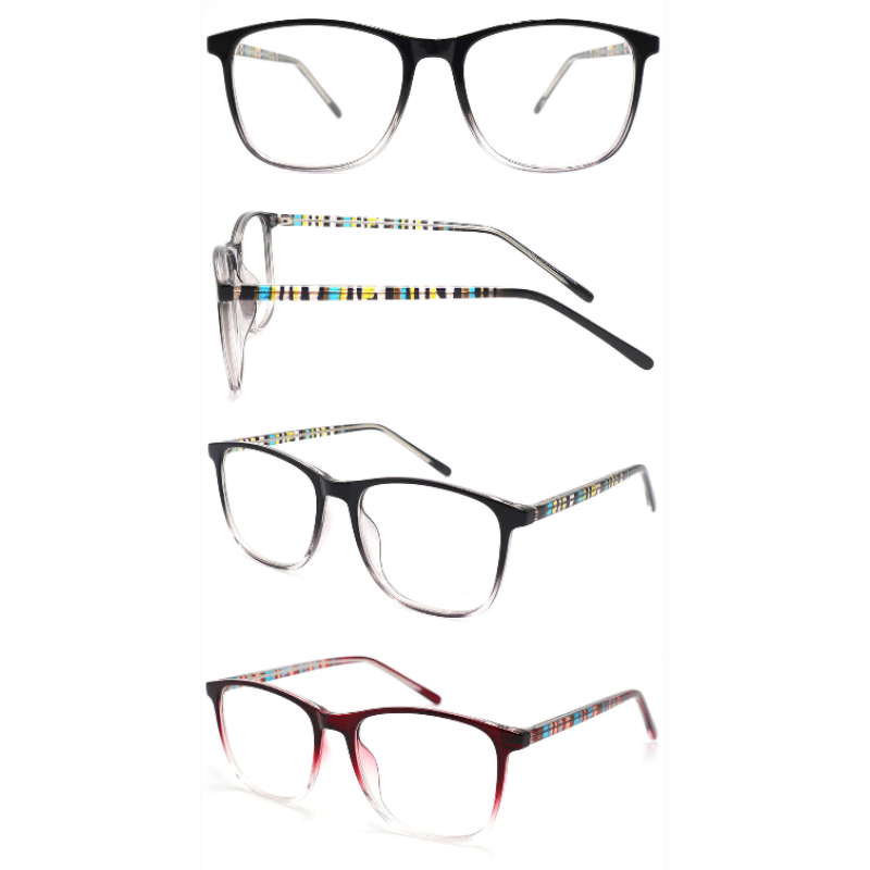 Wholesale 2023 New Model Pattern Printing Adult CP Optical Frame with Metal Spring Hinge