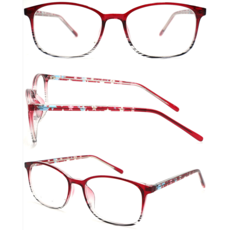 Wholesale 2023 New Model Pattern Printing Adult CP Optical Frame with Metal Spring Hinge