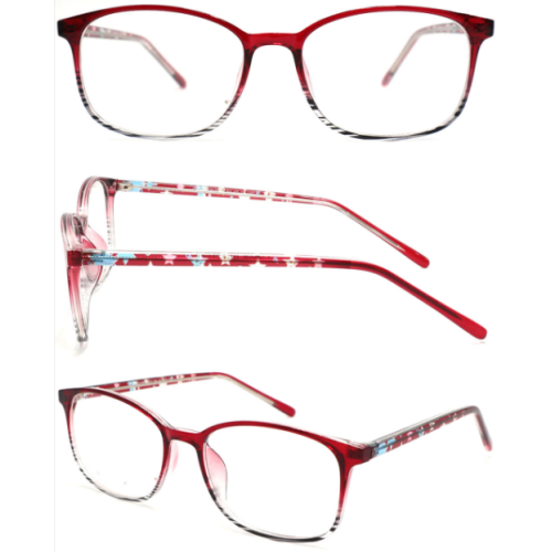 Wholesale 2023 New Model Pattern Printing Adult CP Optical Frame with Metal Spring Hinge