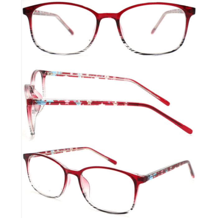 Wholesale 2023 New Model Pattern Printing Adult CP Optical Frame with Metal Spring Hinge