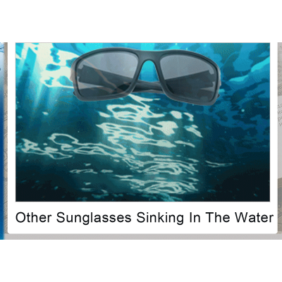 New Material Designed Unisex Fishing Sunglasses Floating Sunglasses