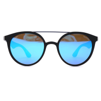 polarized retro ladies sunglasses with round shape recycled tr material