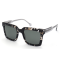 2023 polarized rectangular black acetate frame sunglasses for men
