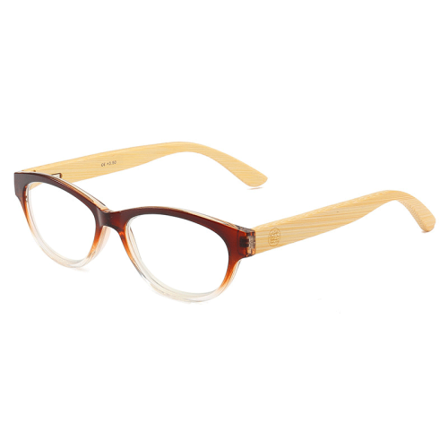 New anti-blue light reading glasses Bamboo portable reading glasses for men and women