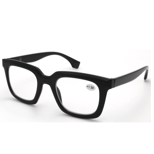 High Quality CE Unisex Metal Spring Hinge Plastic Thick Frame Eyeglasses Reading Glasses