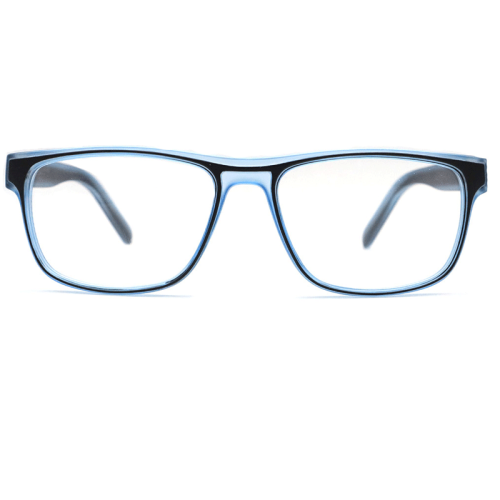 Square Full Frame Plastic Reading Glasses for Men