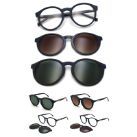 2024 New OriginaI TWO Clip On Classical Frame Support customization 23C129A