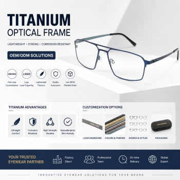 Wholesale Titanium Aviator-style Eyeglass Frames Custom Aviator Frames Eyeglass China Titanium Eyewear Manufacturing