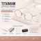 China Retro Metal Optical Frame Wholesale Titanium Eyeglass Frames Manufacturers