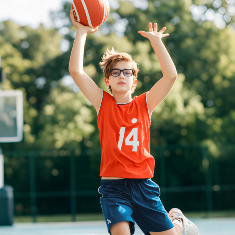 OAK337013 kids acetate frame front detail