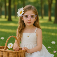 2026 New Support Customization Kids Optical Frame TR90 Flexible Custom Logo Children Eyeglasses