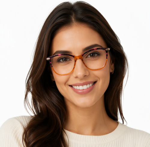 Readsun Factory Supply OEM ODM Luxury Lightweight Blue Light Blocking Full Rim Reading Glasses  with metal temple
