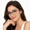 Readsun Vintage Fashion Custom High-quality Square Eyeglass Frames Wholesale CP Cat eye diamond  reading glasses  with pattern temple