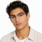 Readwun Unisex Half-Frame Black Stainless Steel Reading Glasses Square Shape with Wood Pattern Temples