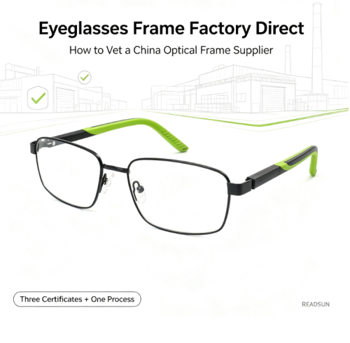 Eyeglasses Frame Factory Direct: How to Vet a China Optical Frame Supplier