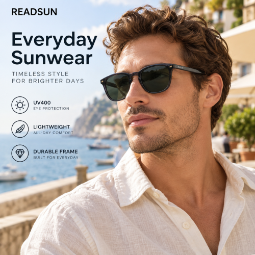 Unisex UV400 Wholesale Classic Acetate Polarized Sunglasses with Metal Accents