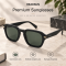 Custom OEM Wholesale High-Quality UV400 Metal Accent Streetwear Bold Geometric Polarized Sunglasses