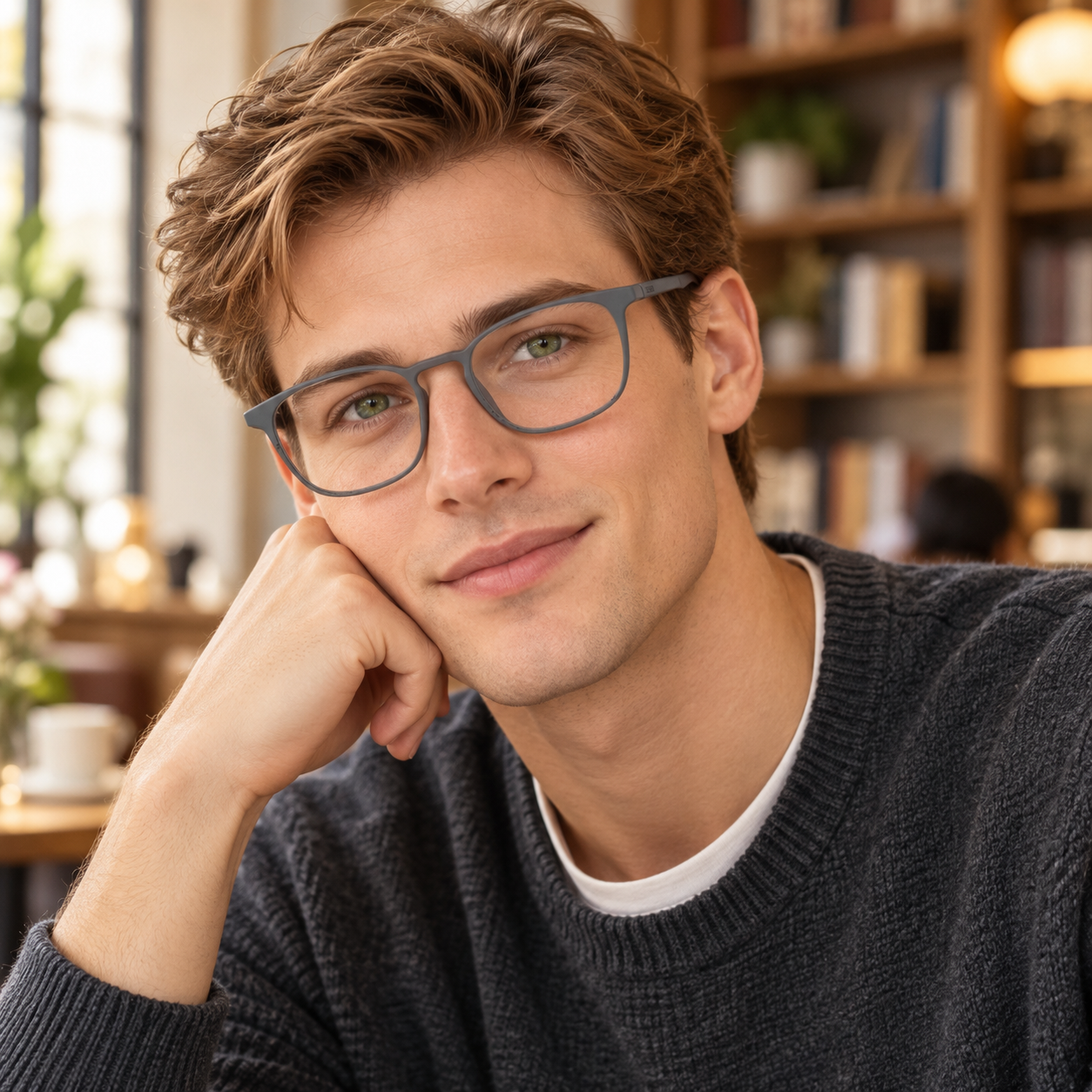 25C206PA-J 3D printed men optical frame