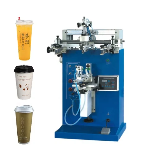 Semi automatic Milk Tea Plastic Cup Screen Printing Machine