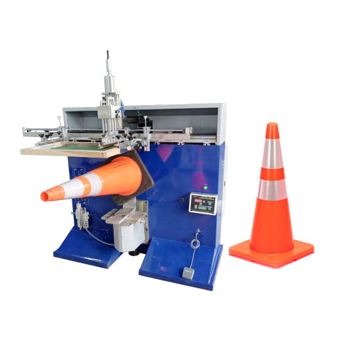 TX-1100S Large Size Screen Printing Machine For PVC Traffic Cones