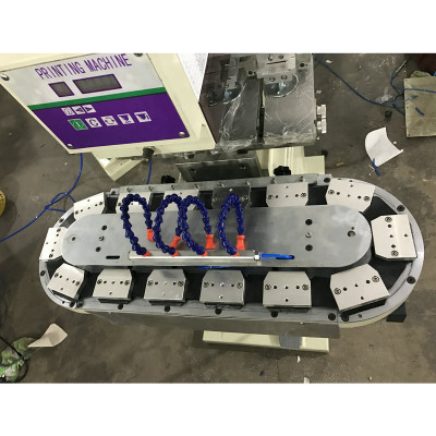 4 Colors Pad Printer Tampon Printing Machine With Conveyor For Kid's Toy Printing