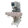 4 Colors Pad Printer Tampon Printing Machine With Conveyor For Kid's Toy Printing