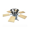 Six Color 6 Stations Manual T Shirt Screen Printing Machine TX-YH-6G  for Sale