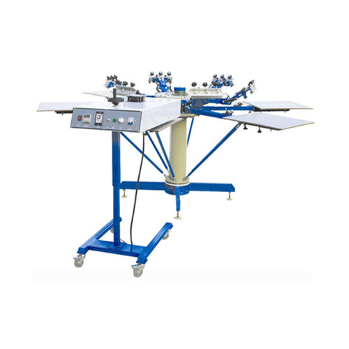 TX-YH-6G Six Color 6 Stations Manual T Shirt Screen Printing Machine for Sale