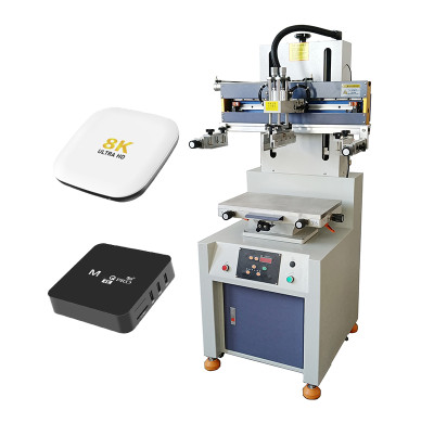 TX-3050V Vertical Pneumatic Flat Screen Printing Machine For Network Set-Top Box Logo