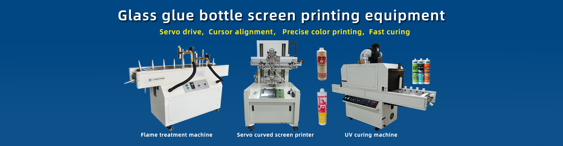 Glass glue screen printing machine