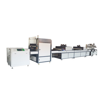 Screen printing UV hot stamping production line Foil Saving Hot Stamping Machine Screen Printing Hot Stamping