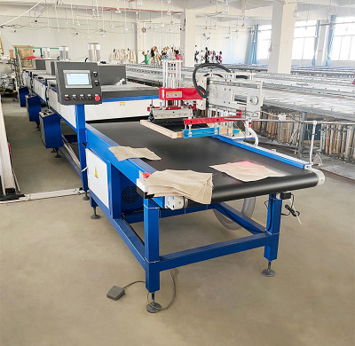 Paper Bag Plastic Bag Servo Flat Screen Printing Machine TX-5060SS  with Conveyor Belt