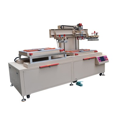 Double Stations Semi Automatic Flat Silk Screen Printing Machine TX-6080ST-SP for Aluminium Plate