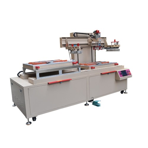 Double Stations Semi Automatic Flat Silk Screen Printing Machine TX-6080ST-SP for Aluminium Plate