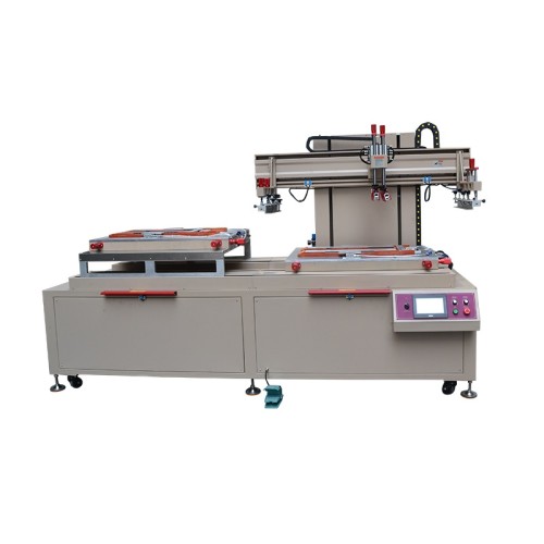 Double Stations Semi Automatic Flat Silk Screen Printing Machine TX-6080ST-SP for Aluminium Plate