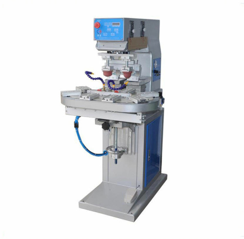Semi-Automatic Two-color Rotary Ink Pad Printing Machine TXZ-250-100 For Remote Control