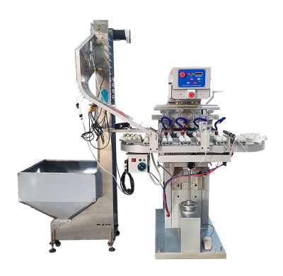 TAOXING High Speed Fully Auto 4 Color Pad Printing Machine for Bottle Caps