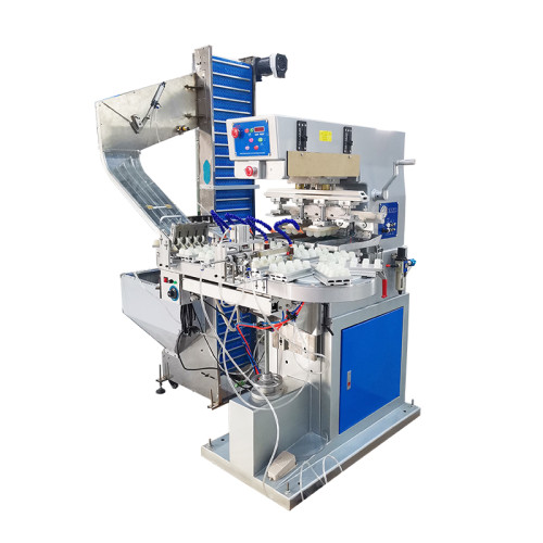 TAOXING High Speed Fully Auto 4 Color Pad Printing Machine for Bottle Caps