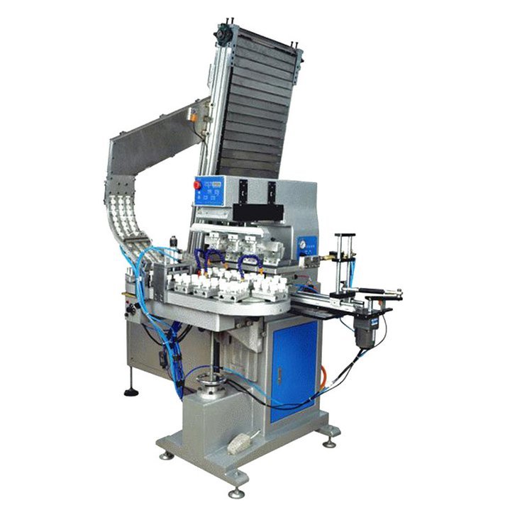 Automatic bottle cap pad printing machine